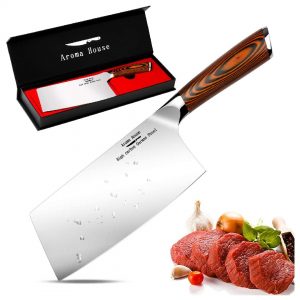 Aroma House Meat Cleaver 7 Inch German High Carbon