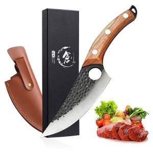 Meat Cleaver Hand Forged Boning High Carbon Steel Knife